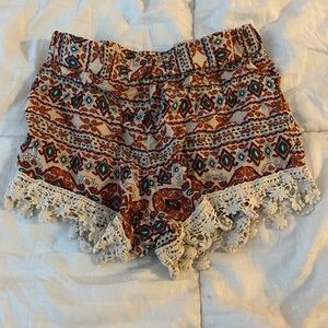 Boho flowy shorts